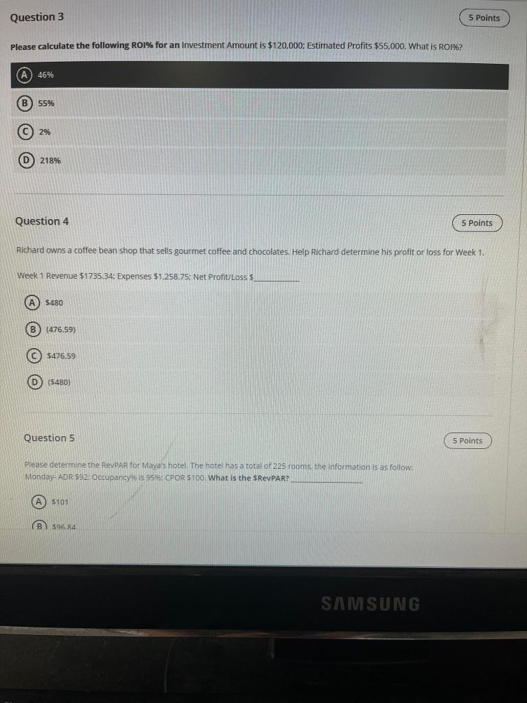 Solved Assignments Content Question 1 5 Points Sam Mehdi has | Chegg.com