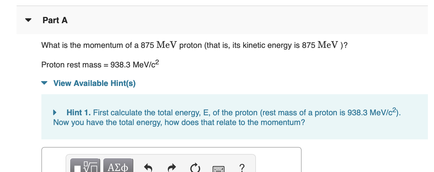 rest mass of proton in mev c 2