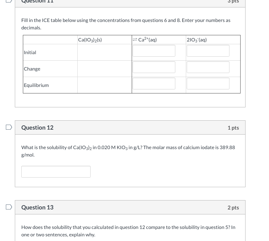 Solved Question 9 1 pts Using your answers from questions 6 | Chegg.com