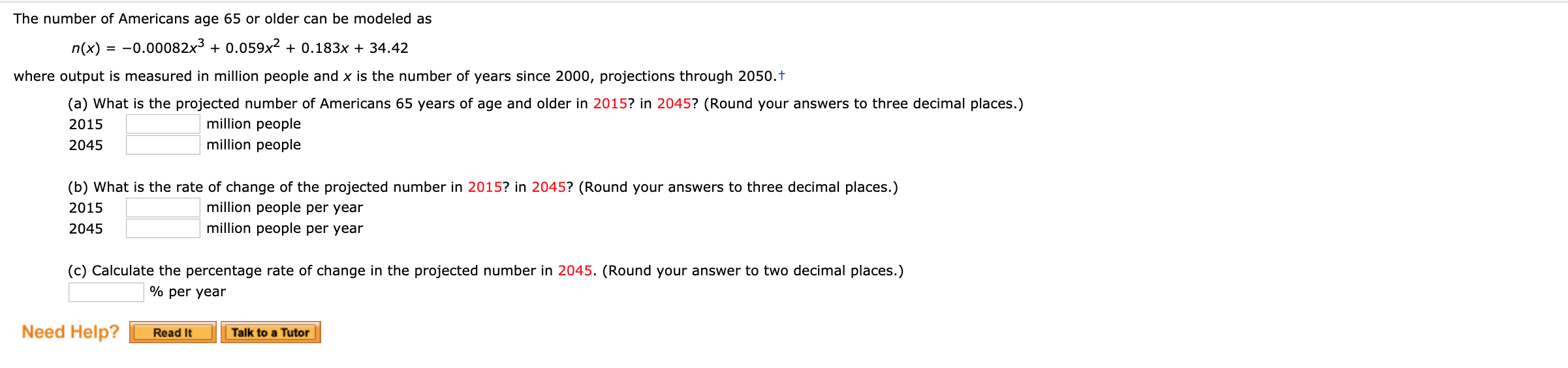 Solved The number of Americans age 65 or older can be | Chegg.com