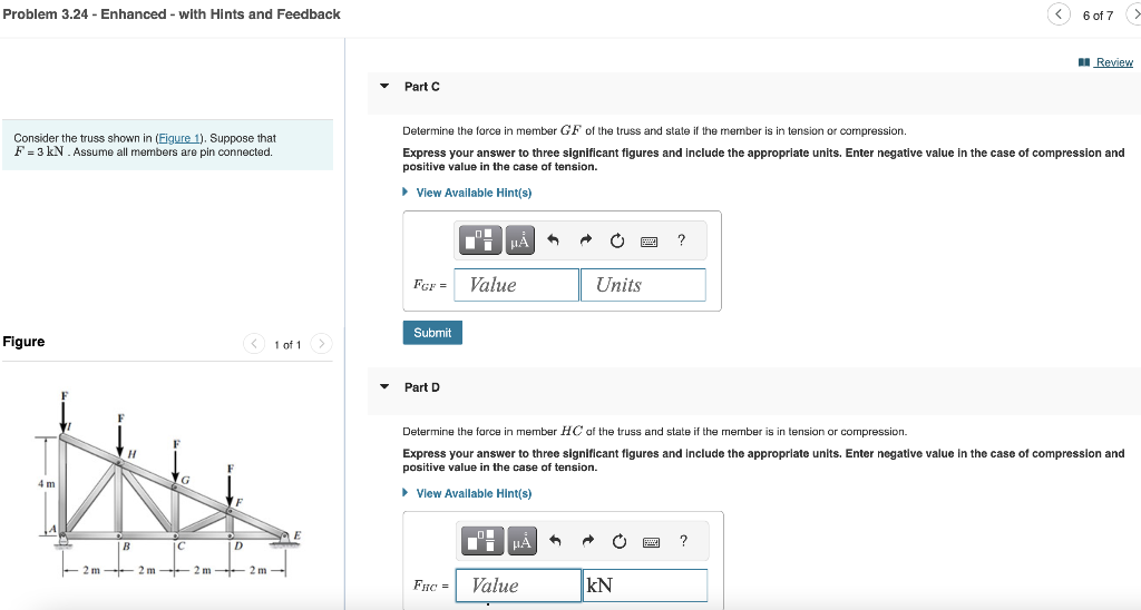 Solved Problem 3.24 - Enhanced - with Hints and Feedback ( 6 | Chegg.com