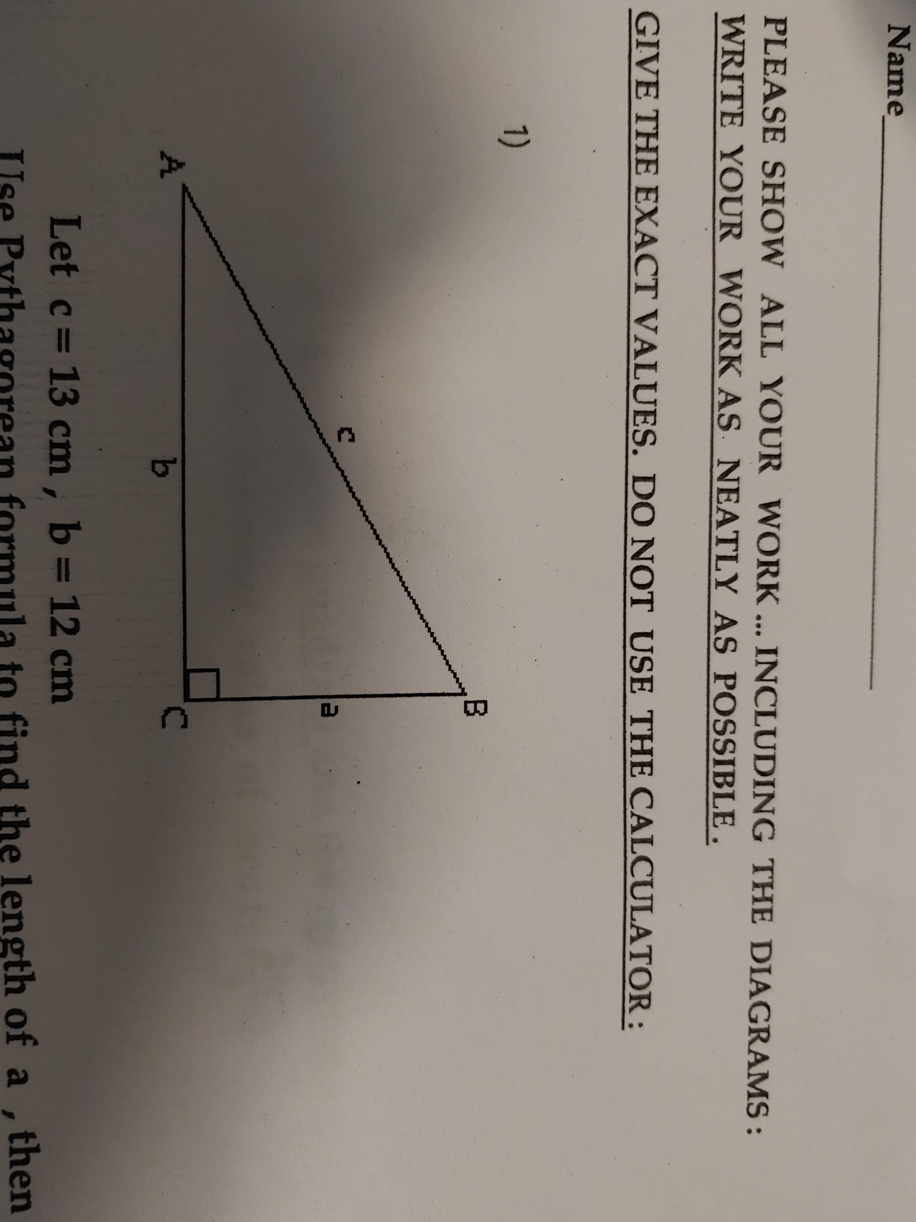 Solved PLEASE SHOW ALL YOUR WORK ... INCLUDING THE DIAGRAMS | Chegg.com