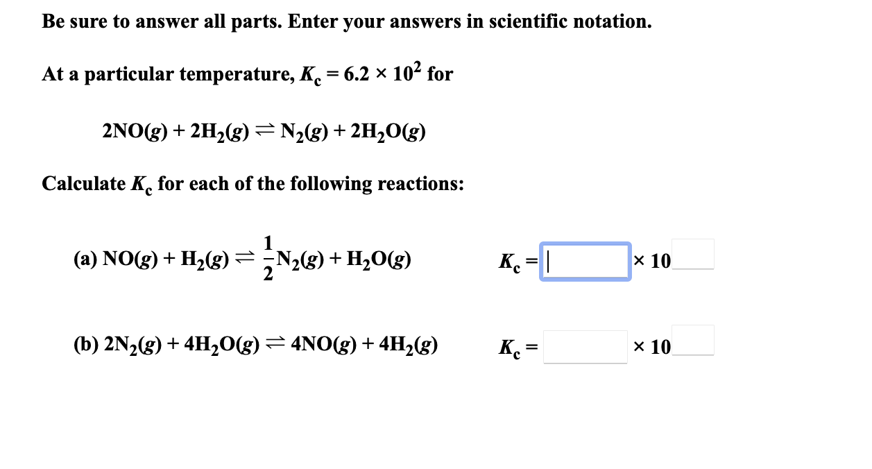 Solved Be sure to answer all parts. Enter your answers in | Chegg.com