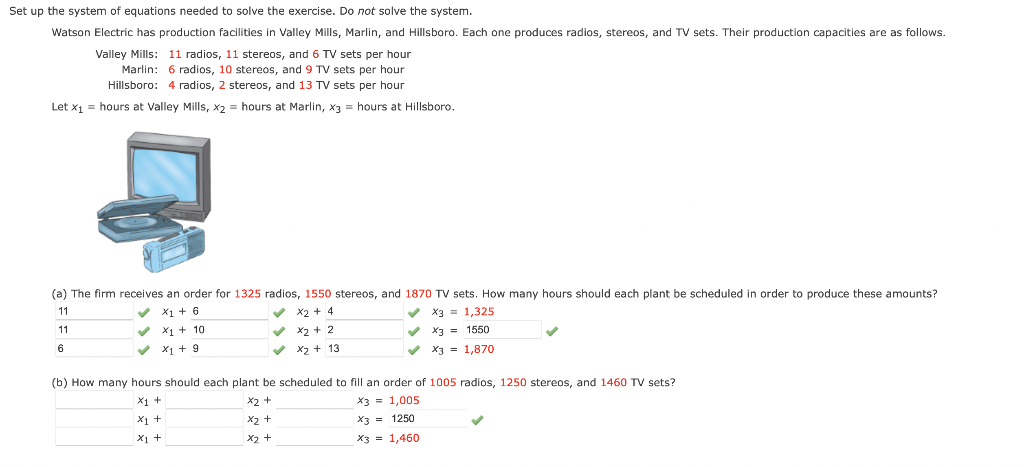 Solved et up the system of equations needed to solve the | Chegg.com