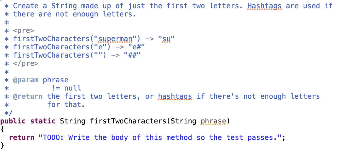 Solved * Create a String made up of just the first two | Chegg.com