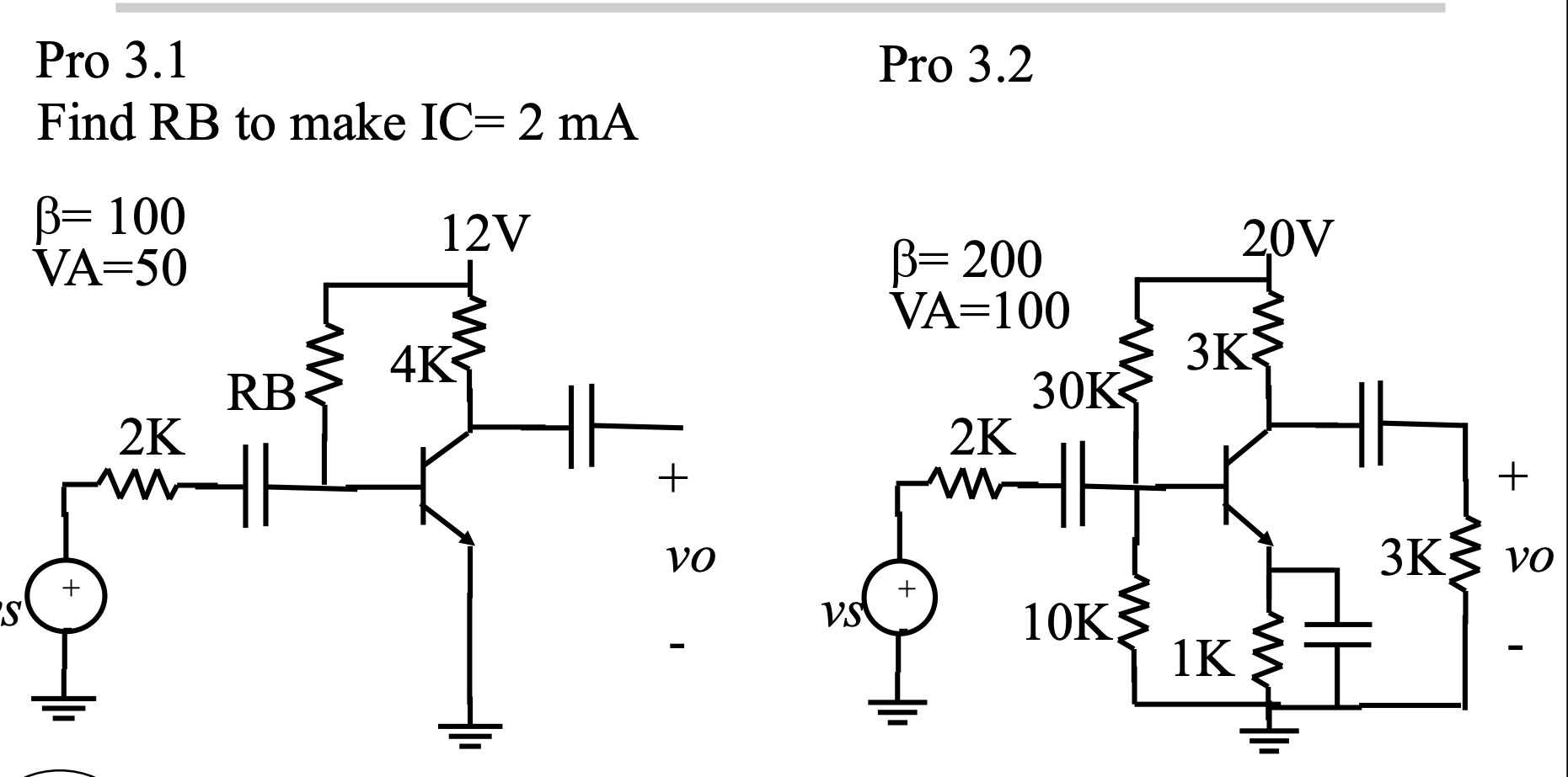 Solved 3. Calculate the voltage gain, input resistance and