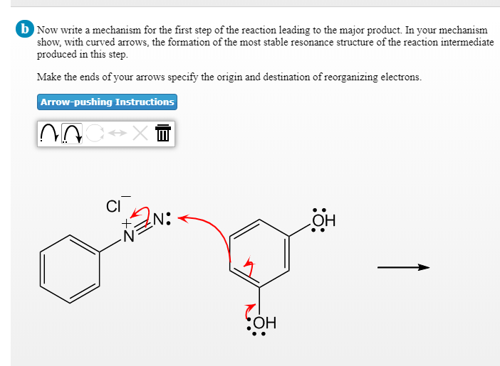 Solved Now write a mechanism for the first step of the | Chegg.com