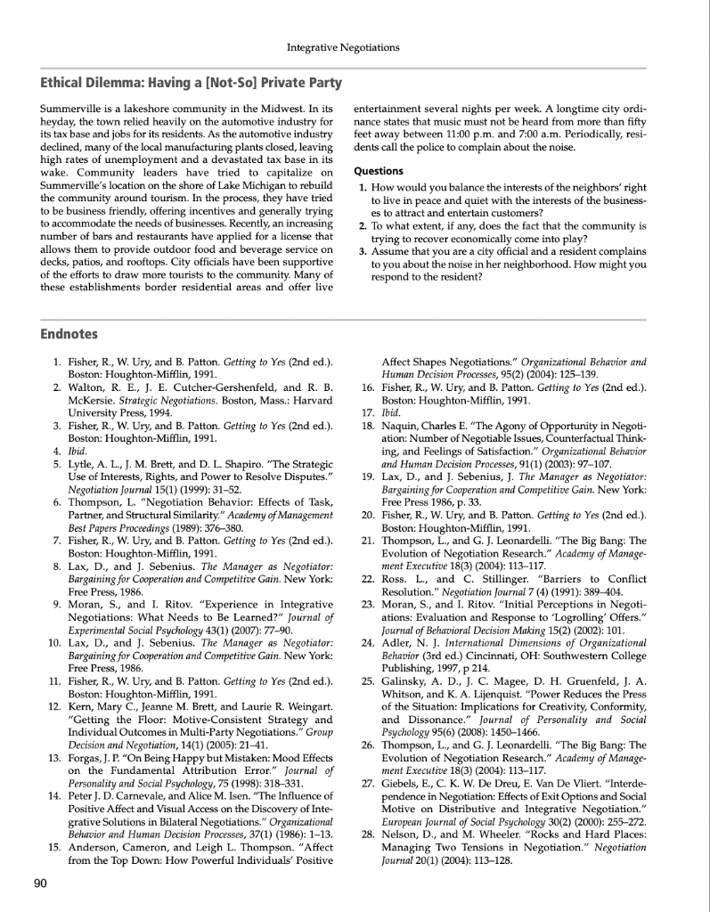 Solved Assignment Chapter 4, (page 90) Ethical Dilemma: | Chegg.com