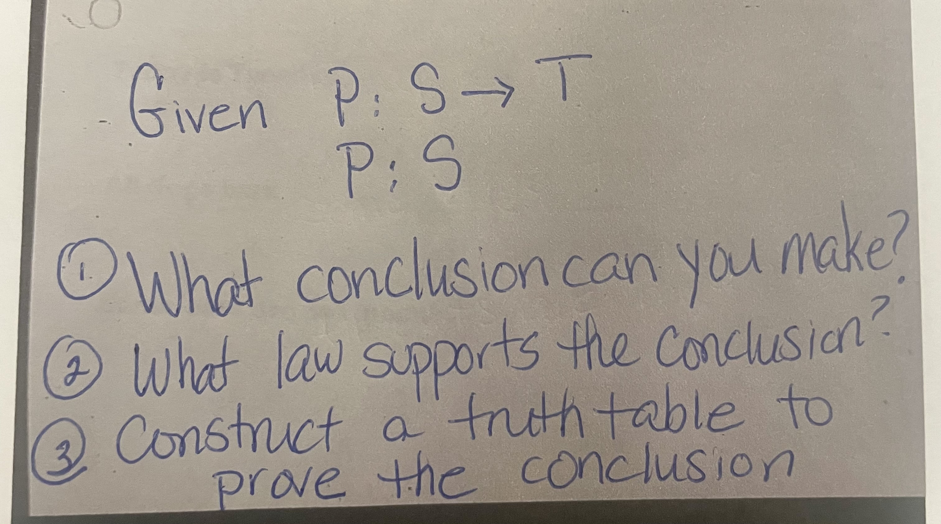 Solved Given P:S→TP:S (1) What conclusion can you make? (2) | Chegg.com