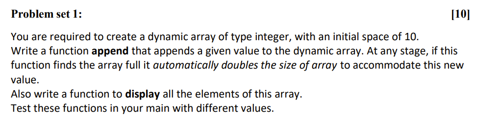 Solved Problem set 1: [10] You are required to create a | Chegg.com