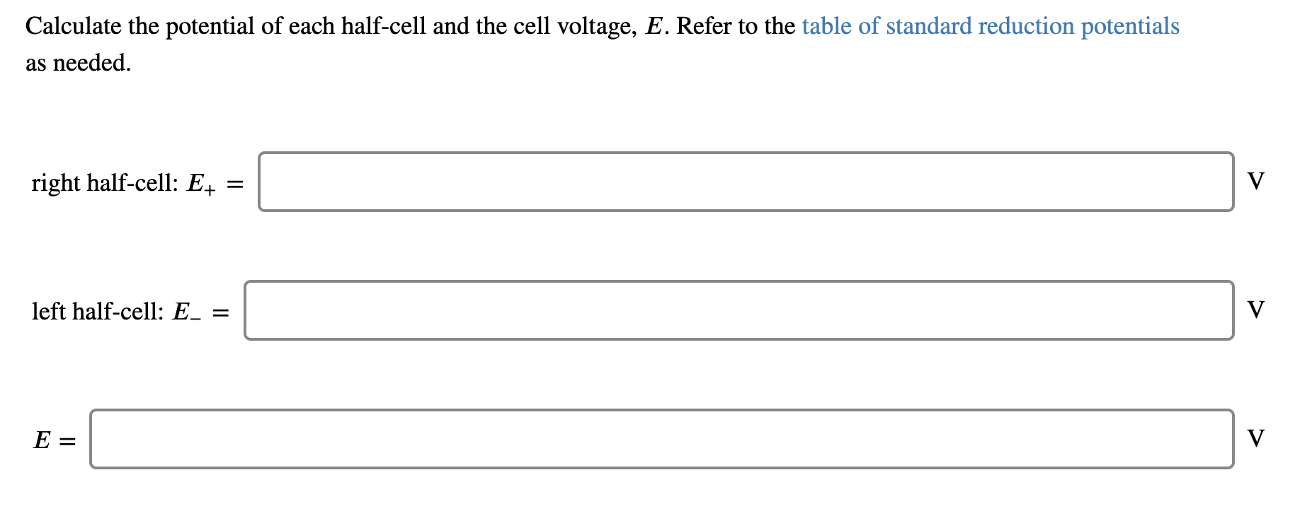 Solved Write the line notation for the following cell. V + | Chegg.com