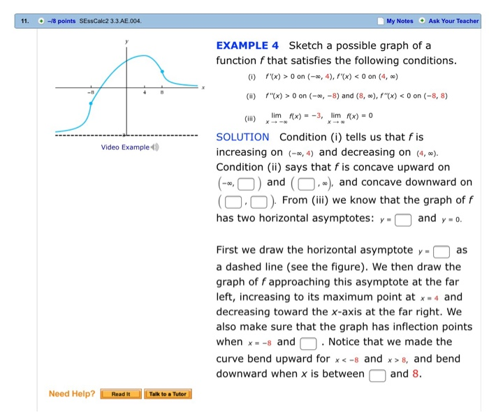 Solved 11. -8 points SEssCalc2 3.3 AE.004 My Notes Ask Your | Chegg.com