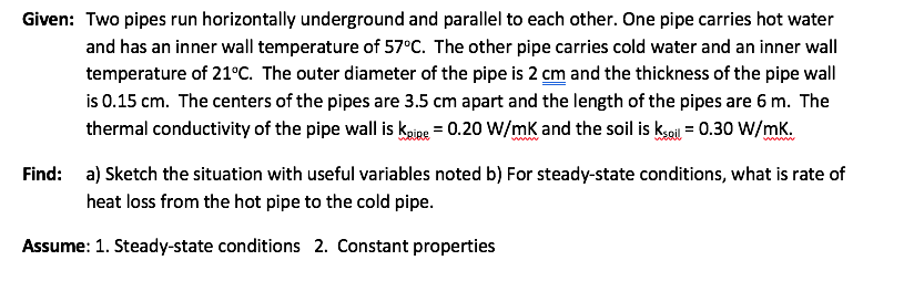 Given Two Pipes Run Horizontally Underground And Chegg Com   PhpgzCK93