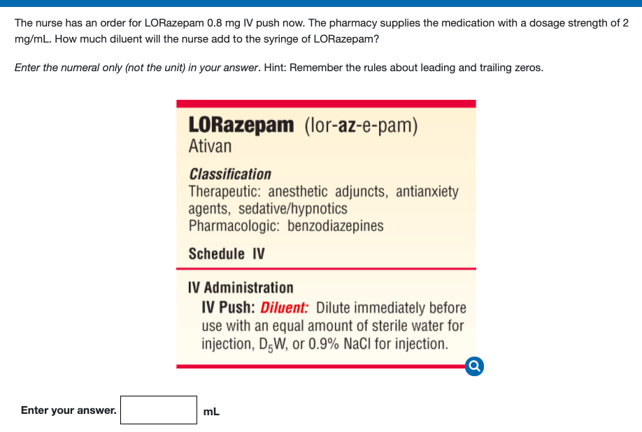 Lorazepam Ati Medication Template