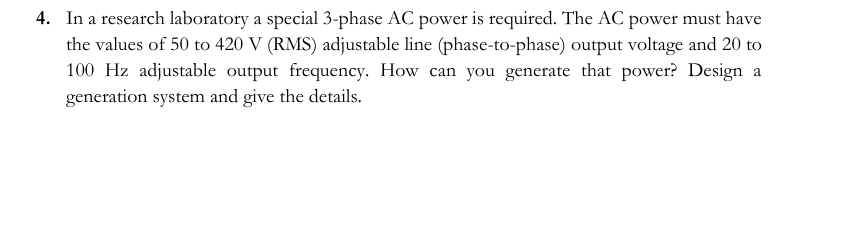 4. ﻿In a research laboratory a special 3-phase AC | Chegg.com