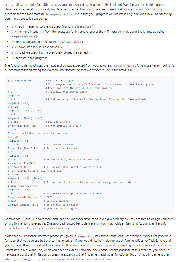 Let us build a user interface (UI) that uses your | Chegg.com