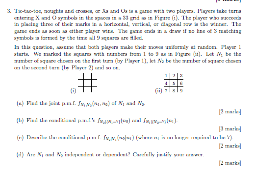 In Determinant Tic-Tac-Toe, Player 1 and 0 take turns placing 1s and 0s  respectively in a 3x3 matrix. Player 0 wins if the determinant is 0, else  pl. 1 wins. If a