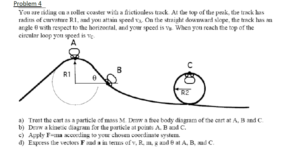 Solved Problem 4 You Are Riding On A Roller Coaster With A | Chegg.com