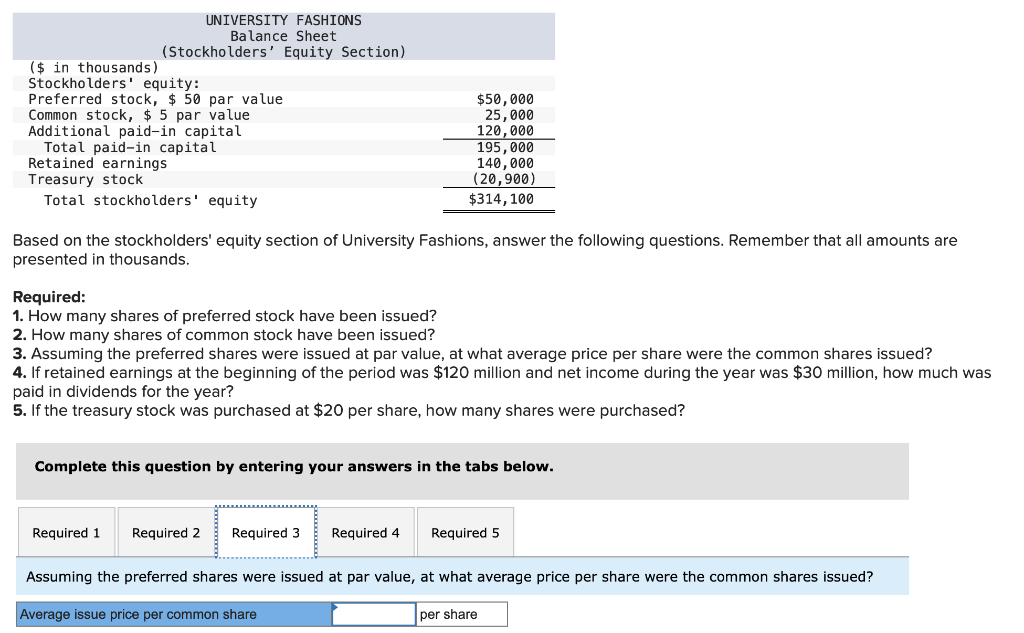 Solved The stockholders' equity section of University | Chegg.com