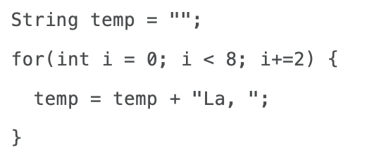 Solved String temp = 
