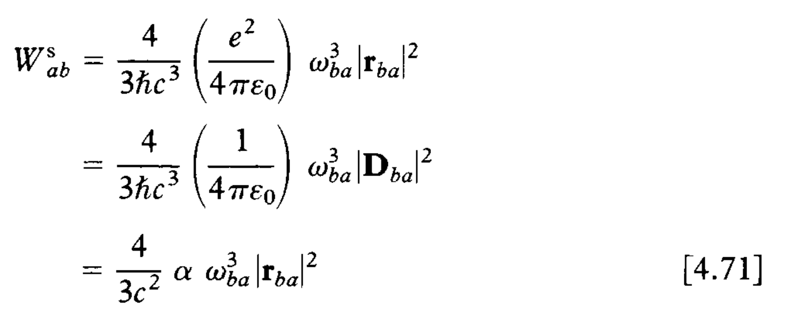 (b) The full transition rate for spontaneous emission | Chegg.com