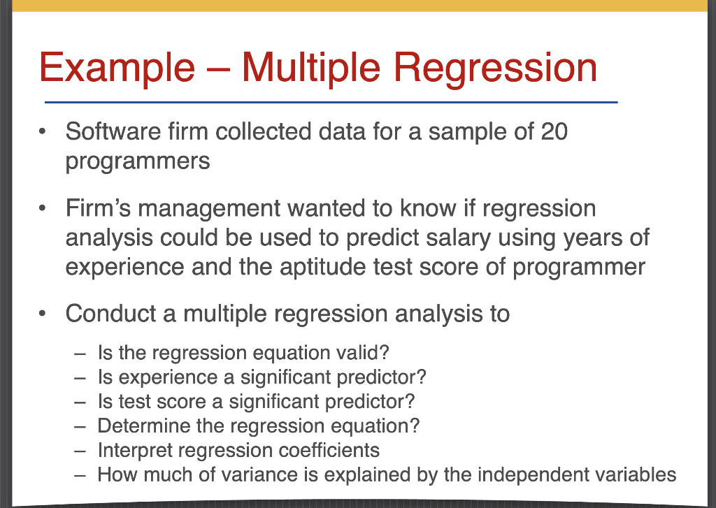 Multiple Linear Regression Example Problems With Solutions In R