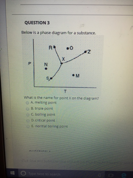 Solved below is a phase diagram for a substance what is the | Chegg.com