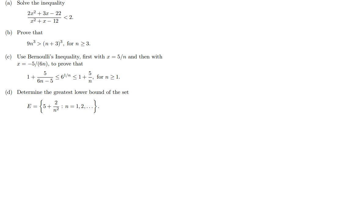 Solved (a) ﻿Solve the inequality2x2+3x-22x2+x-12