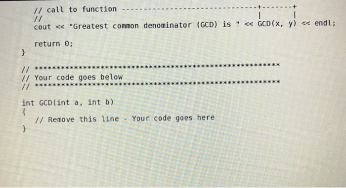 Solved The greatest common denominator (GCD) of two positive | Chegg.com