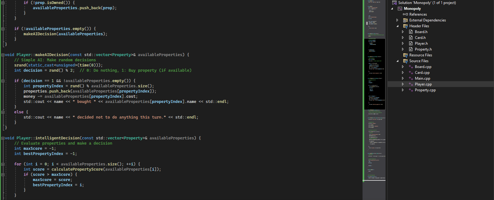 Solved I have a C++ code about CLI version of Monopoly. I | Chegg.com