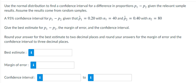 Solved Use the normal distribution to find a confidence | Chegg.com