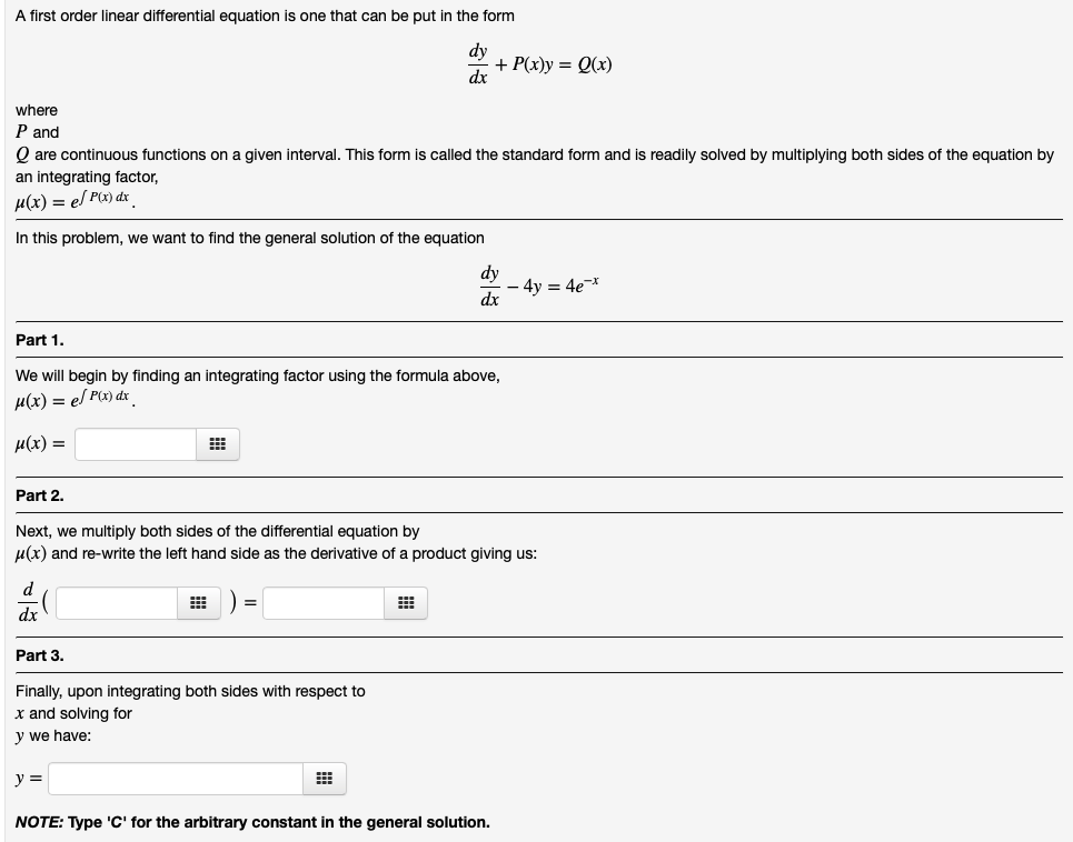 solved-a-first-order-linear-differential-equation-is-one-chegg