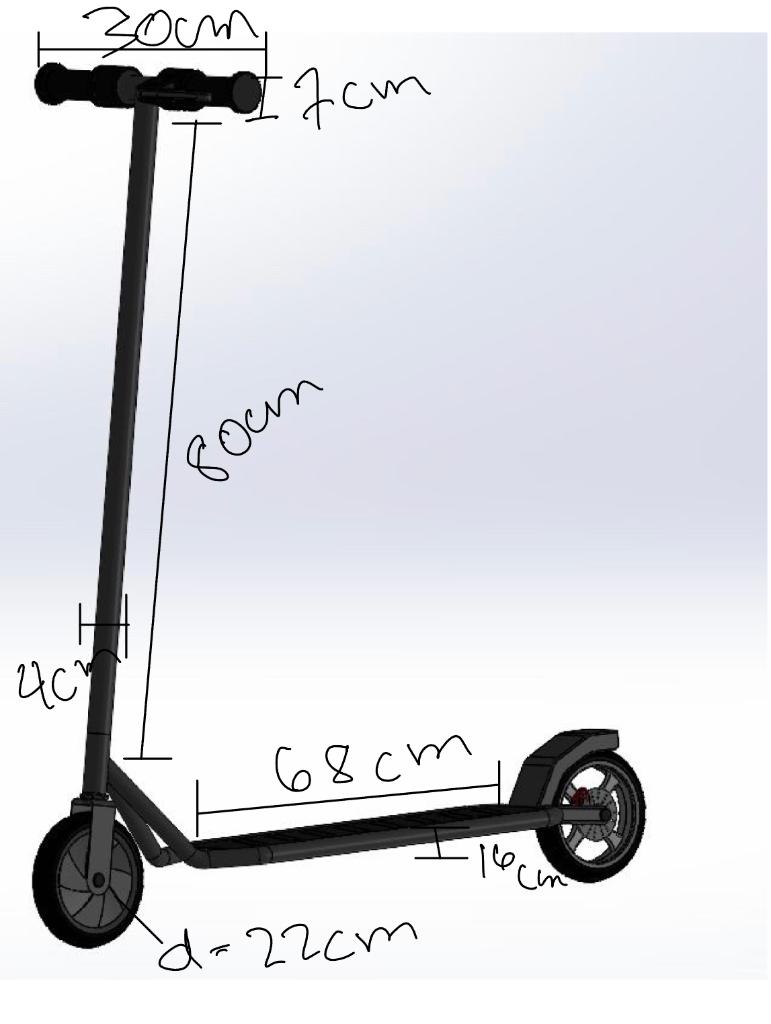 Solved A) Draw the axial load diagram of the scooter. B) | Chegg.com