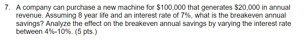 A company can purchase a new machine for $100,000 | Chegg.com