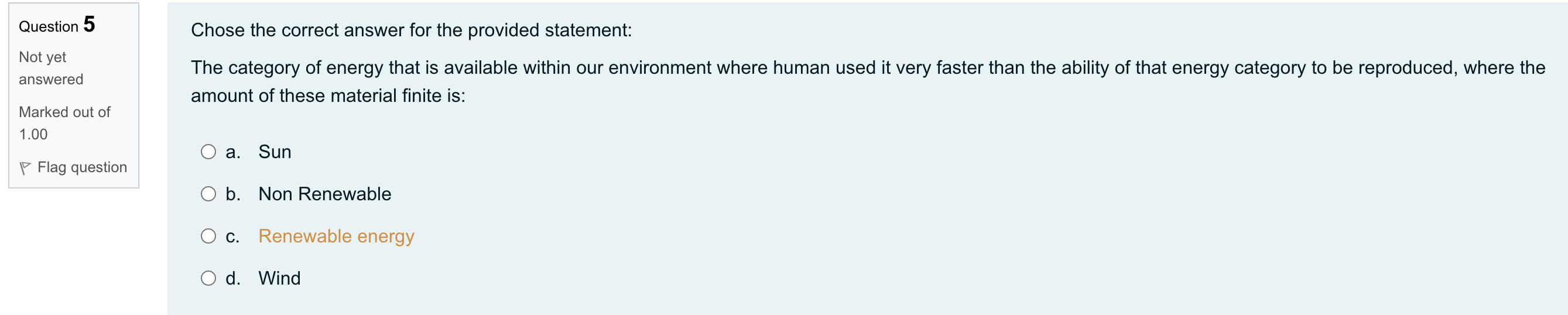 Solved Question 5 Chose the correct answer for the provided | Chegg.com