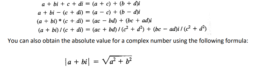 Solved A Complex Number Has The Form A + Bi, Where A And B | Chegg.com