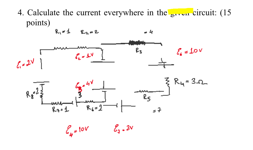 Solved 4. Calculate the current everywhere in the servu | Chegg.com