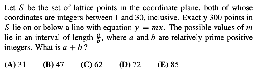 Solved Let S be the set of lattice points in the coordinate | Chegg.com