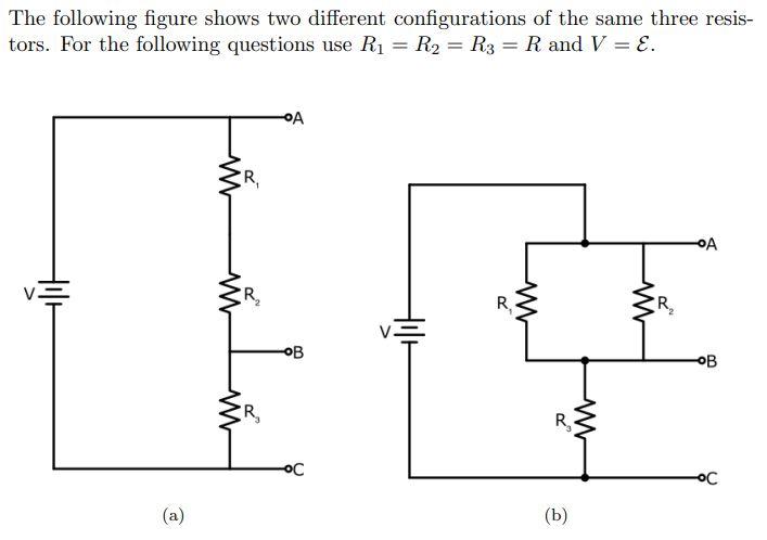 Solved The following figure shows two different | Chegg.com