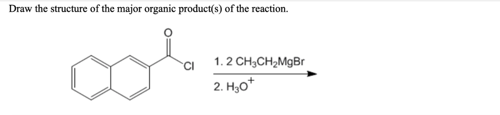 Solved Draw the structure of the major organic product(s) of | Chegg.com