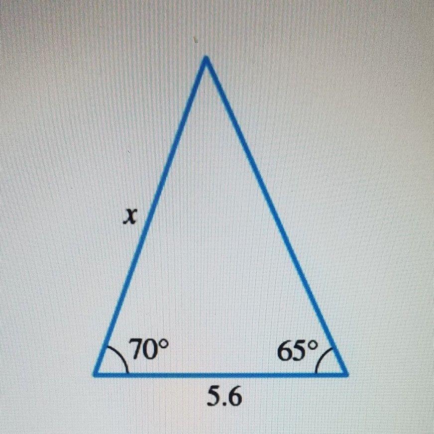 Solved 70° 650 5.6 | Chegg.com