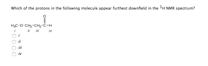 Solved Which Of The Protons In The Following Molecule Appear 