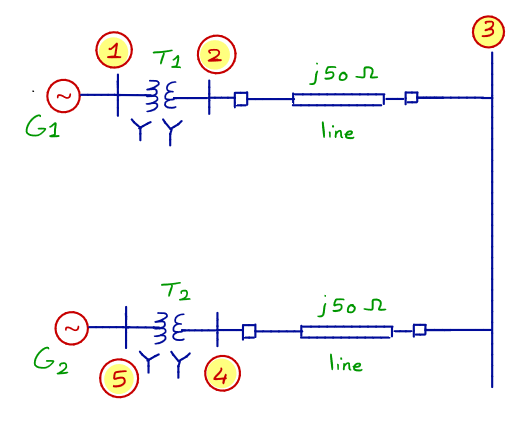 Solved Equipment rating for the 5-bus power system shown | Chegg.com
