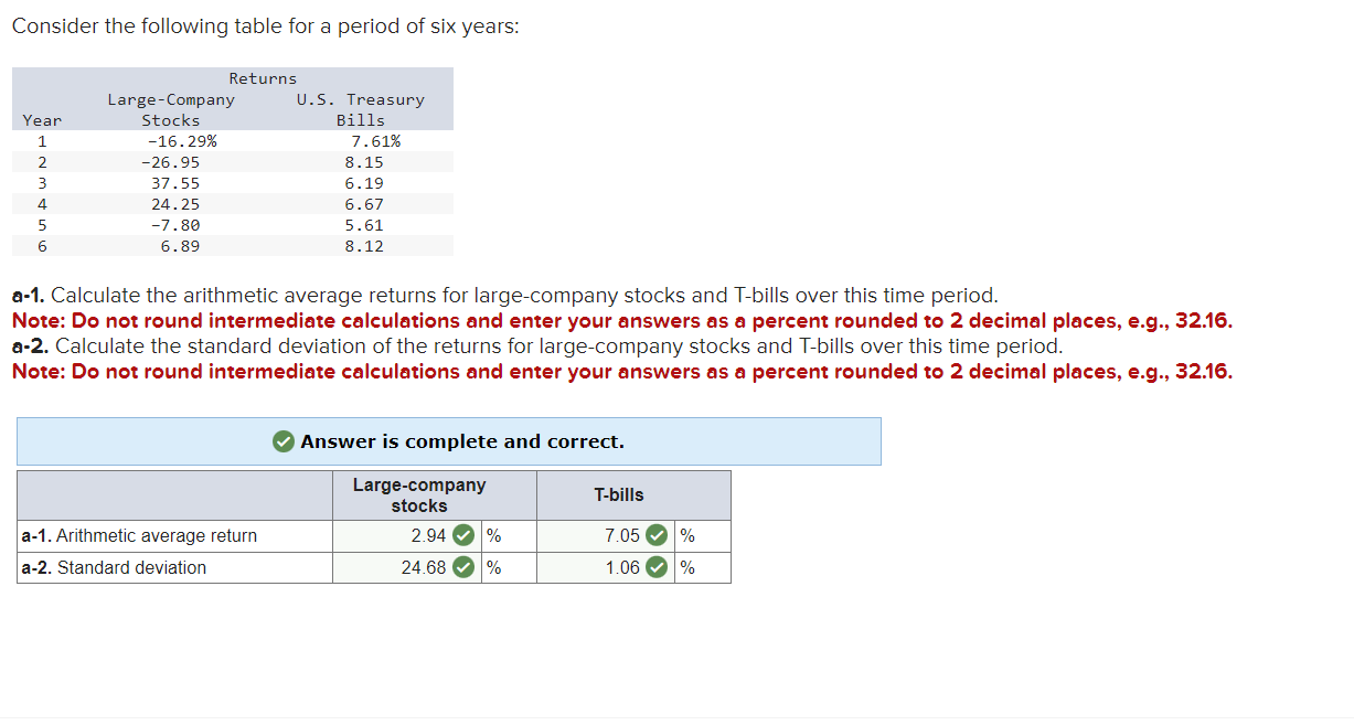 Solved Calculate the observed risk premium in each year for | Chegg.com