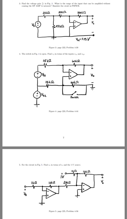 Solved 1. Find the voltage gain of the OP AMP circuit shown | Chegg.com