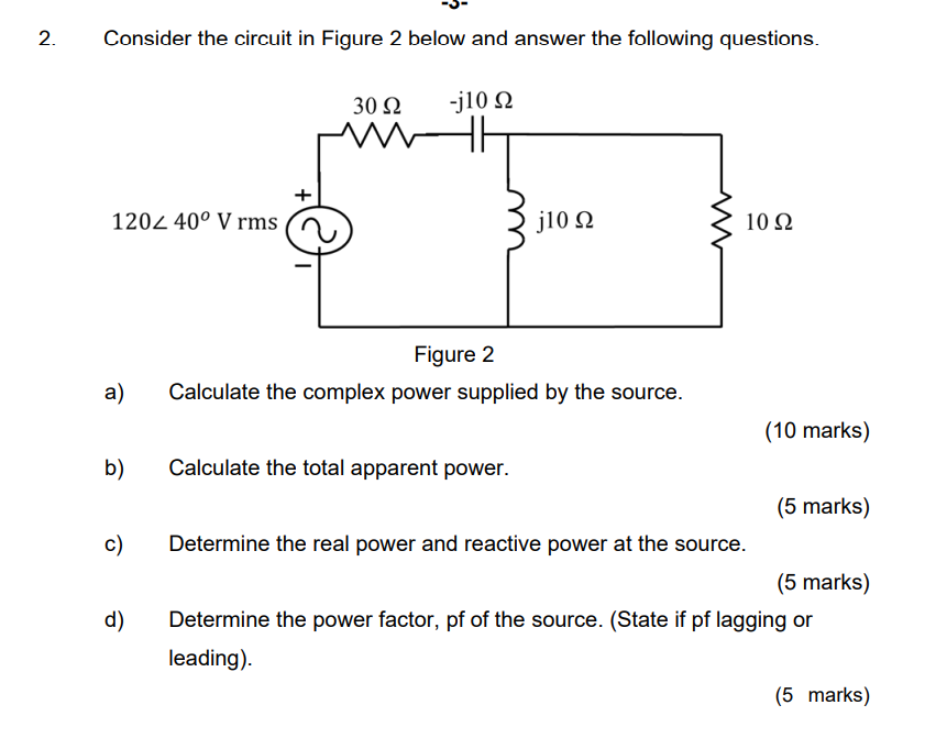 Solved Consider the circuit in Figure 2 below and answer the | Chegg.com