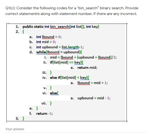 Solved Q1(a): a. Consider the following codes for a | Chegg.com