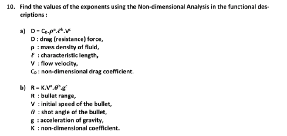 Solved 10 Find The Values Of The Exponents Using The Non Chegg Com