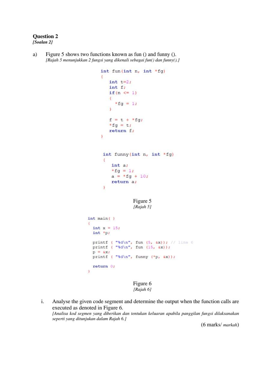 Solved ii. Illustrate the flow of the pointer and all the | Chegg.com