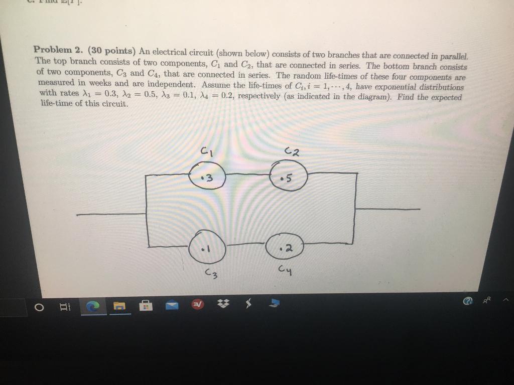 Solved Problem 2 30 Points An Electrical Circuit Shown